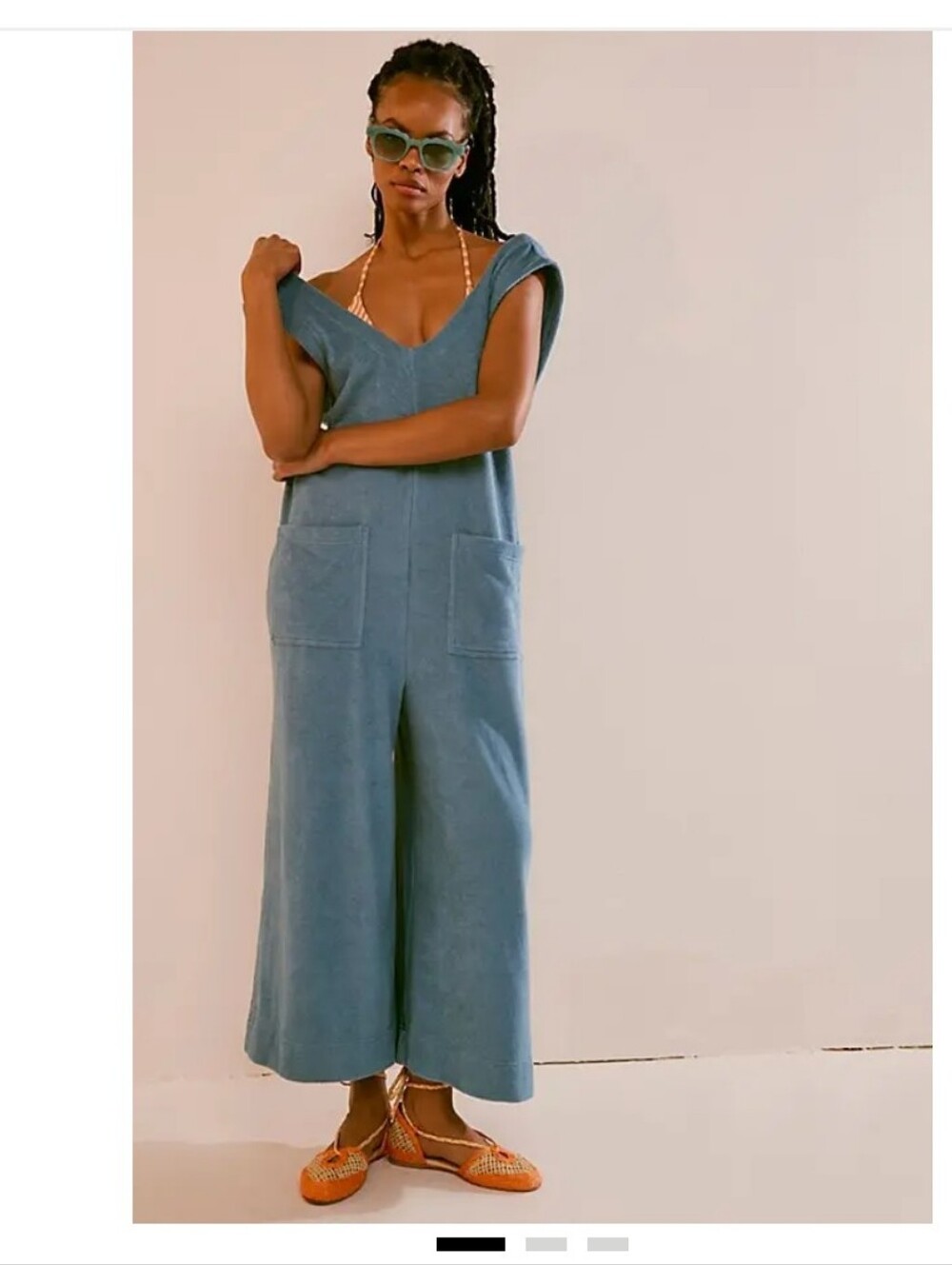 NWT Free People Martha Terry One Piece Jumpsuit